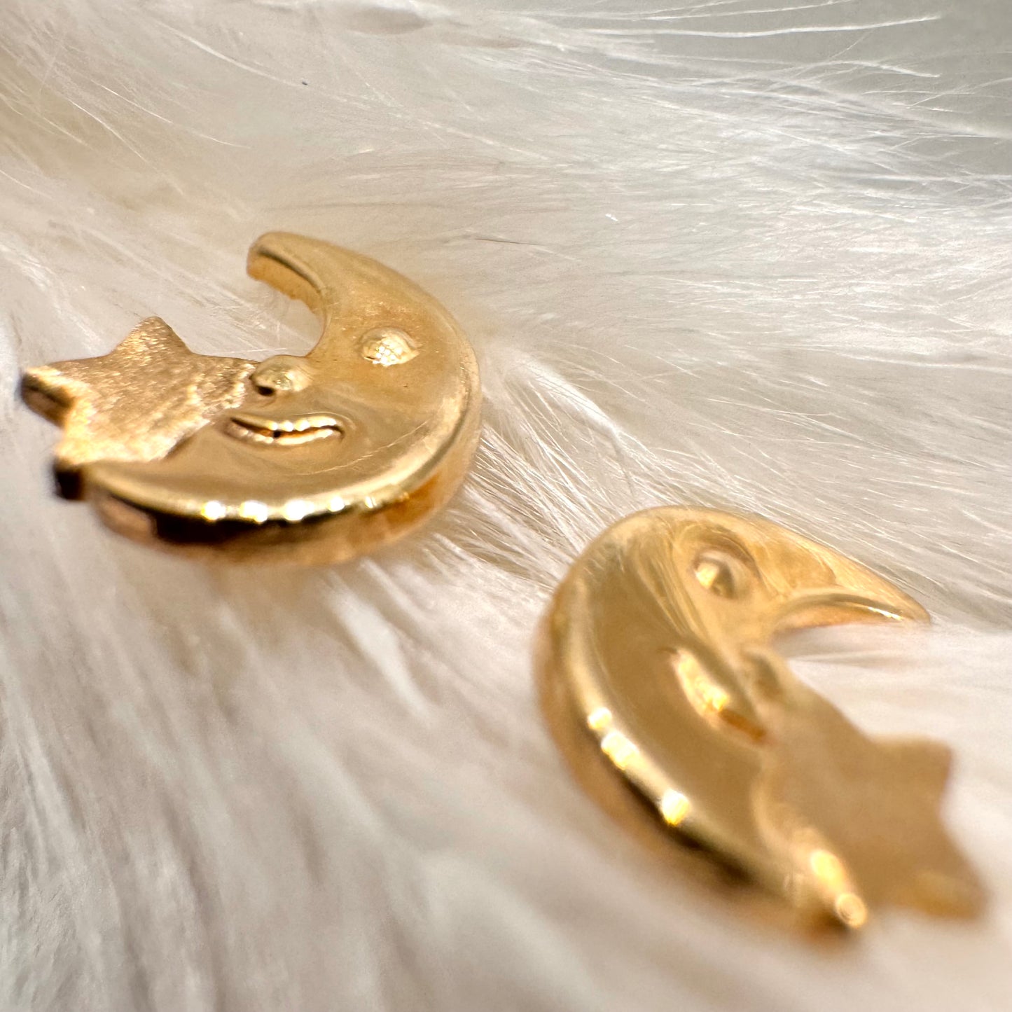 Mini Moon and Star Earrings
