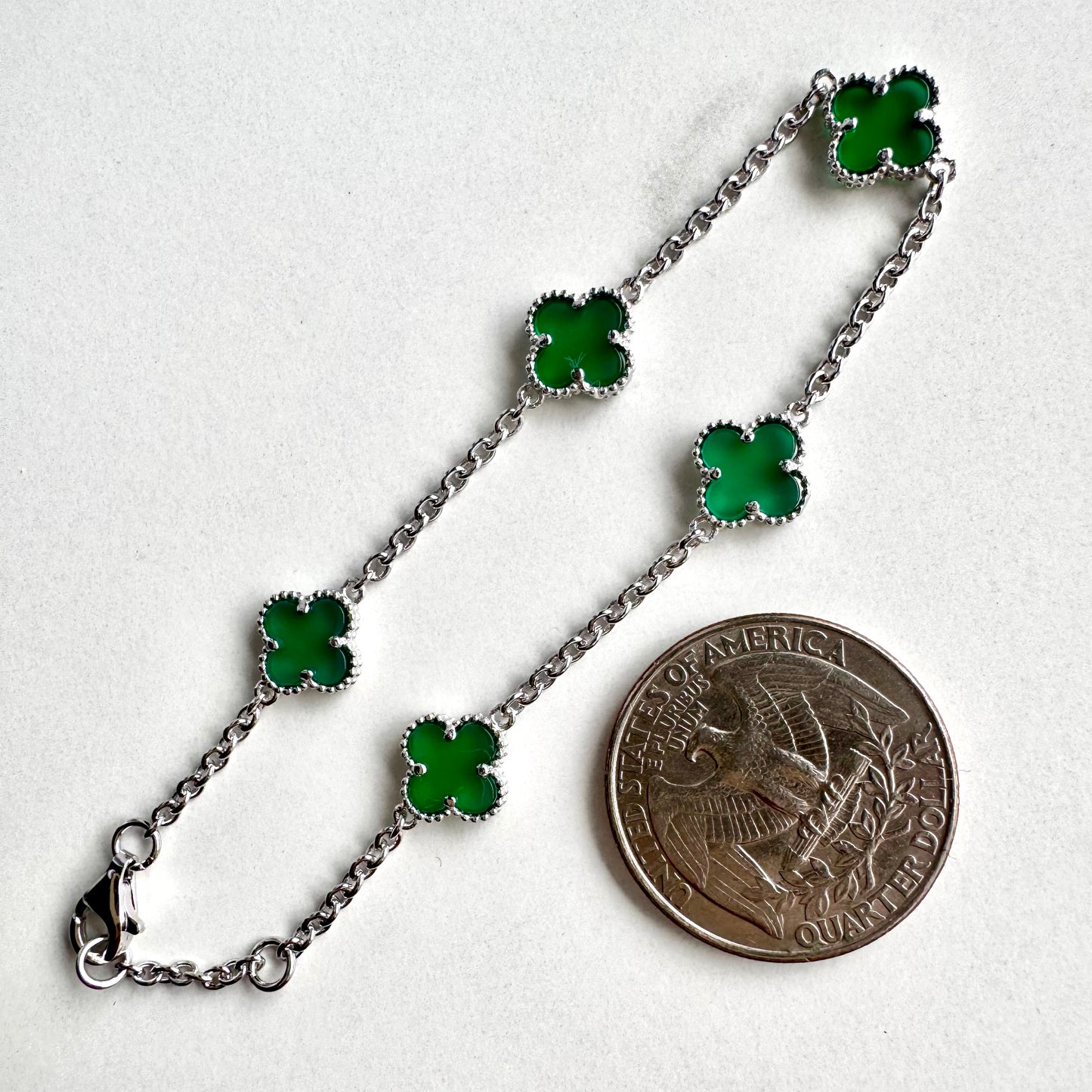 Bracelet Lucky Clover Small 9mm x 7.5”