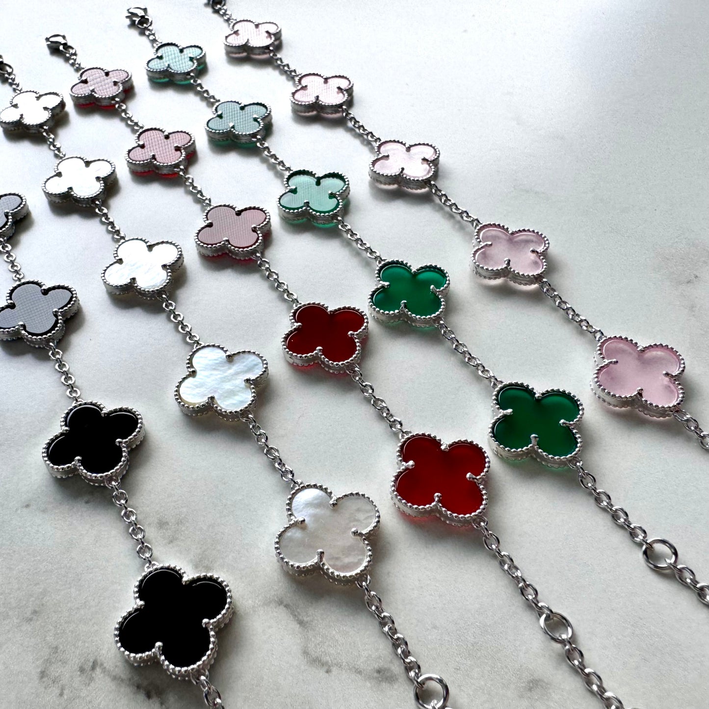 Bracelet Lucky Clover Large 14mm x 7.5”