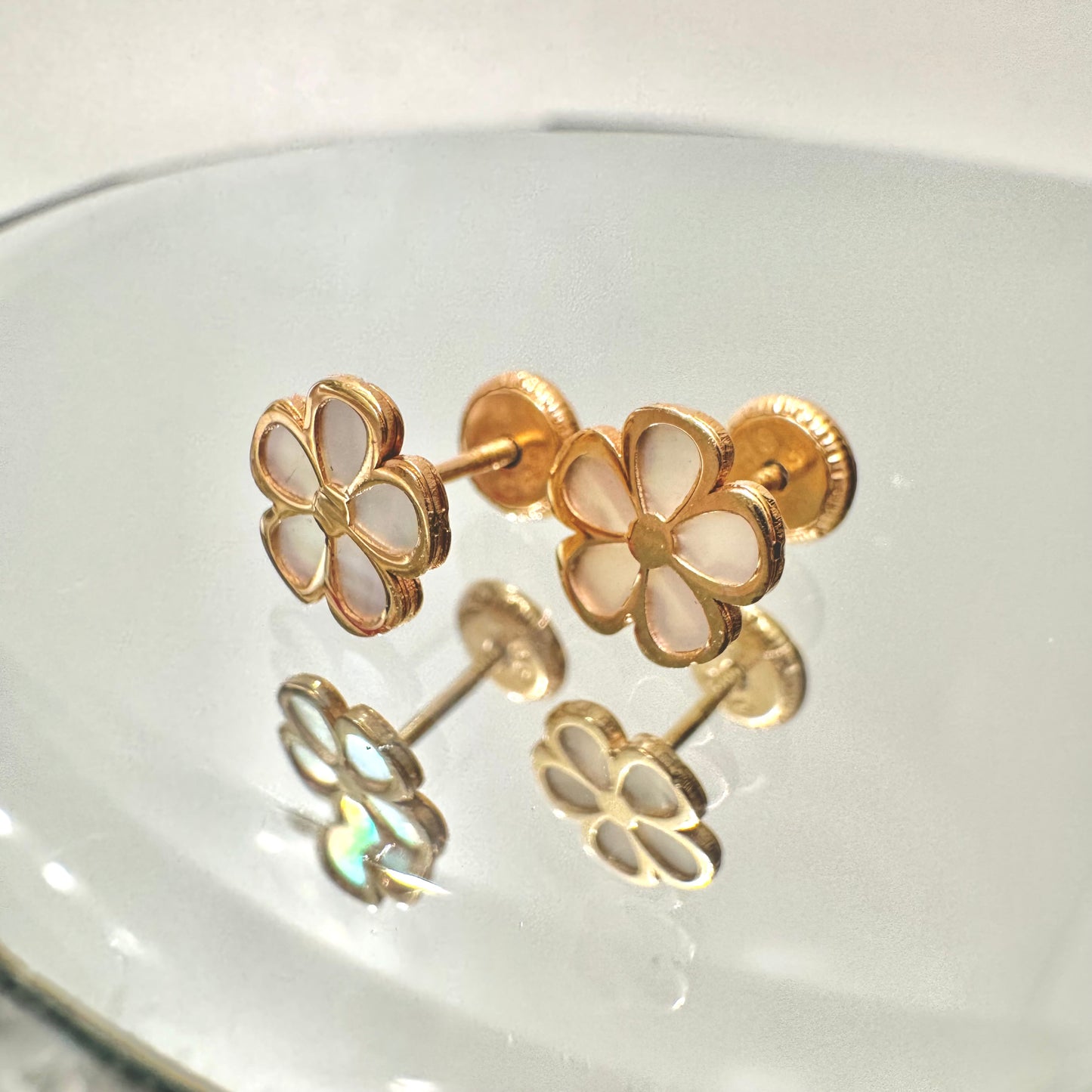 Dainty Love Flower Earrings