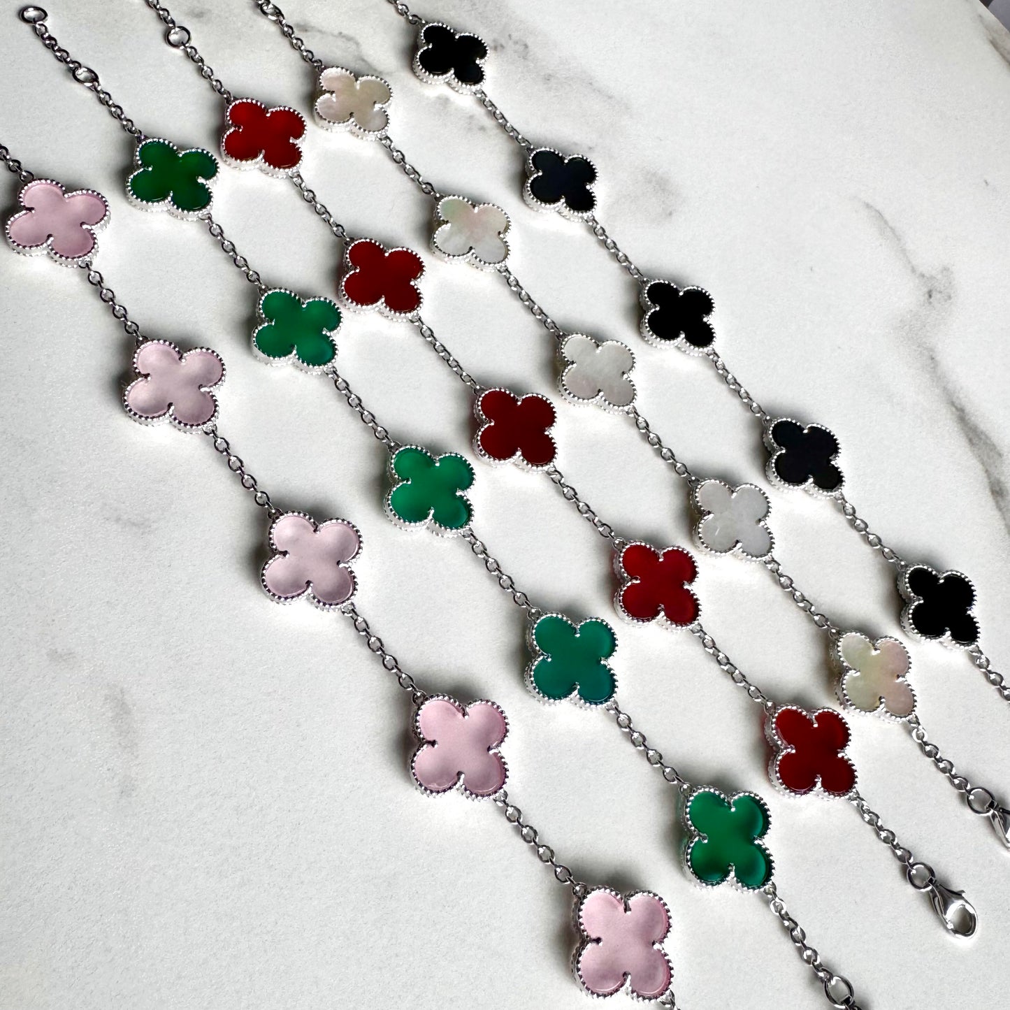 Bracelet Lucky Clover Large 14mm x 7.5”