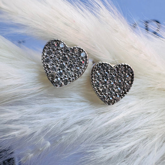 Heart studded Earrings