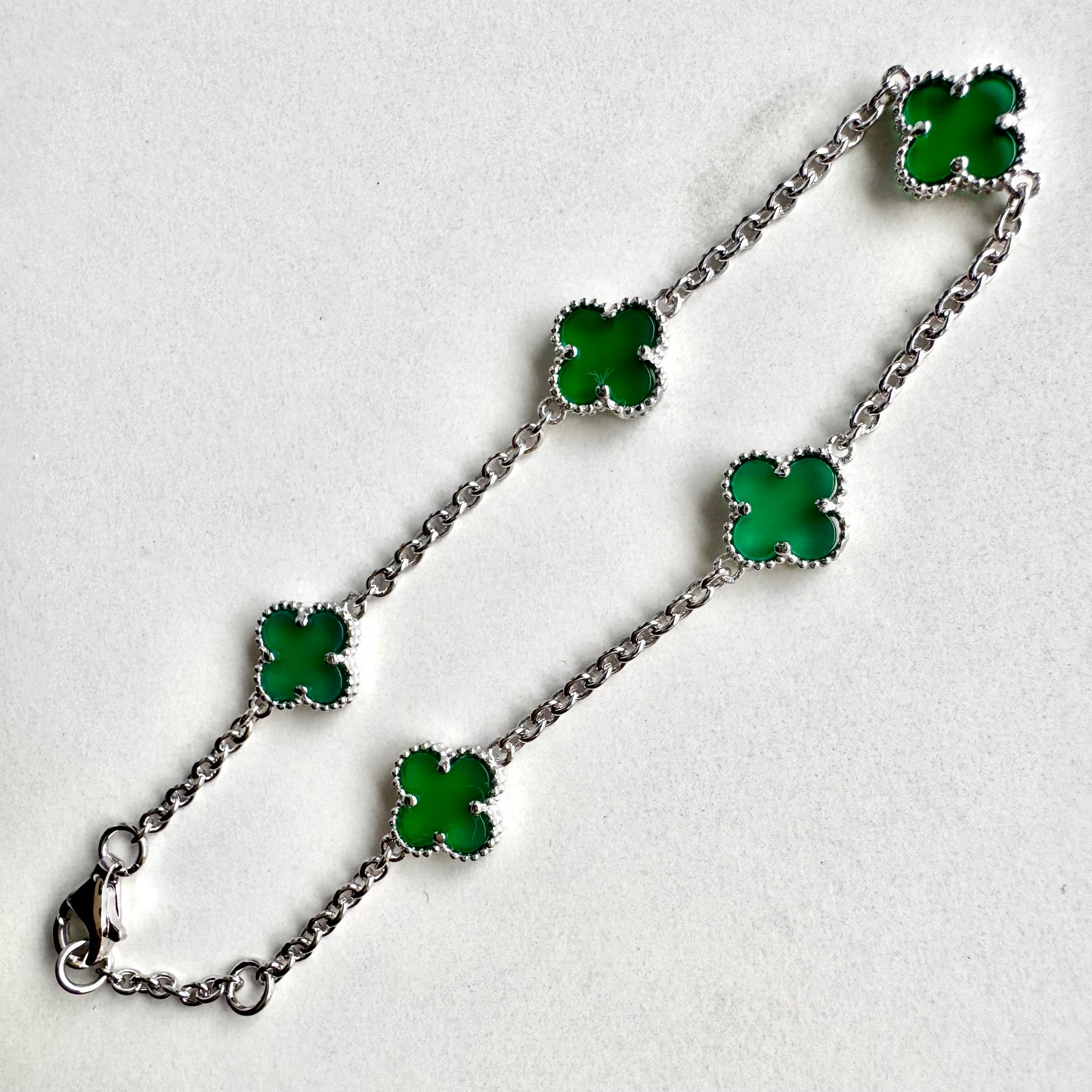 Bracelet Lucky Clover Small 9mm x 7.5”