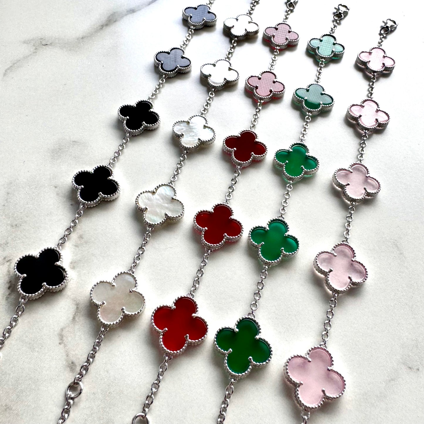 Bracelet Lucky Clover Large 14mm x 7.5”