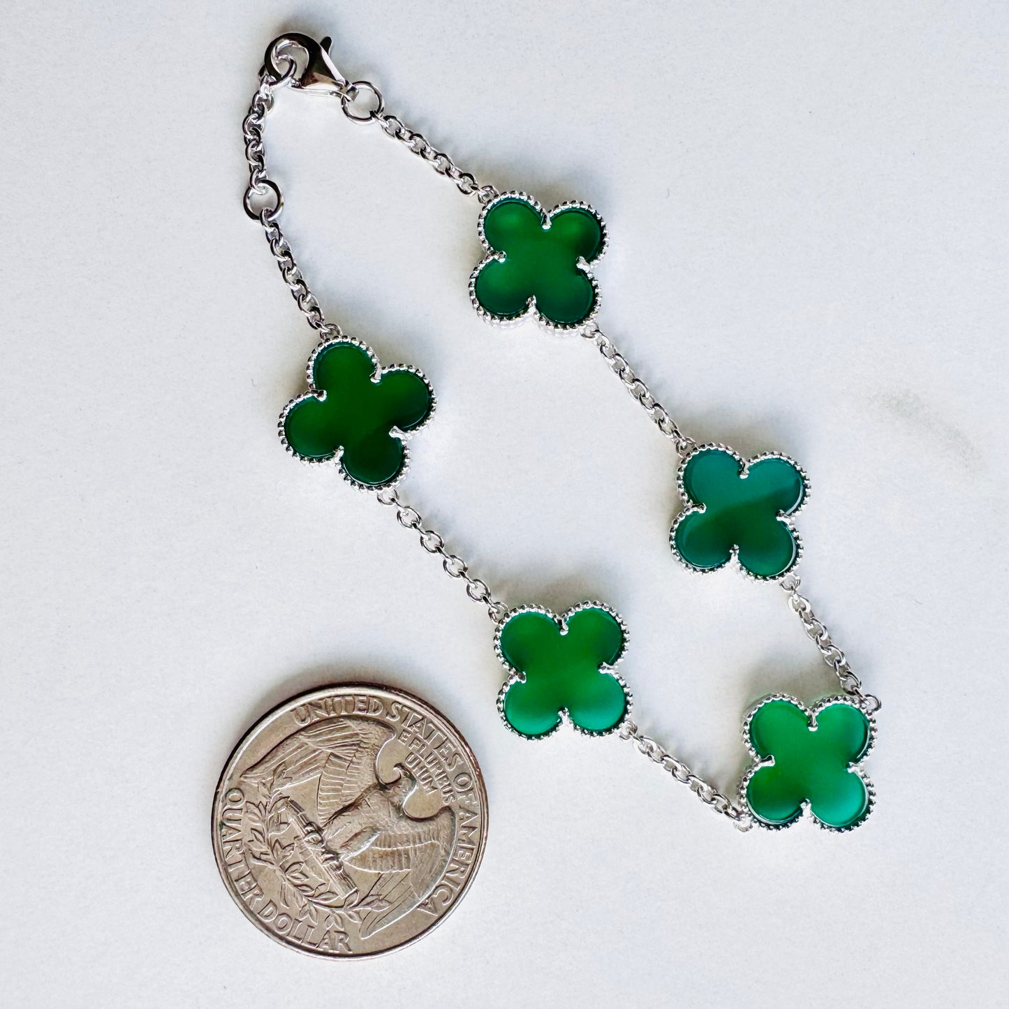 Bracelet Lucky Clover Large 14mm x 7.5”