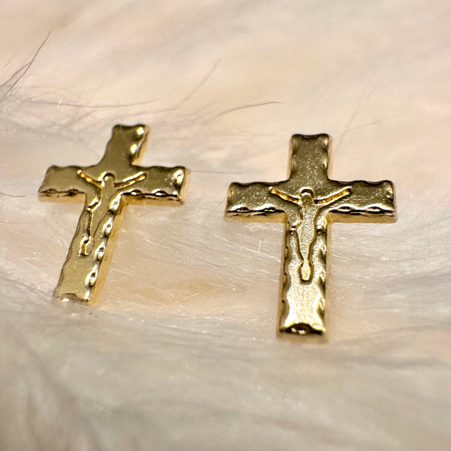 Cross Flat J1 Earrings