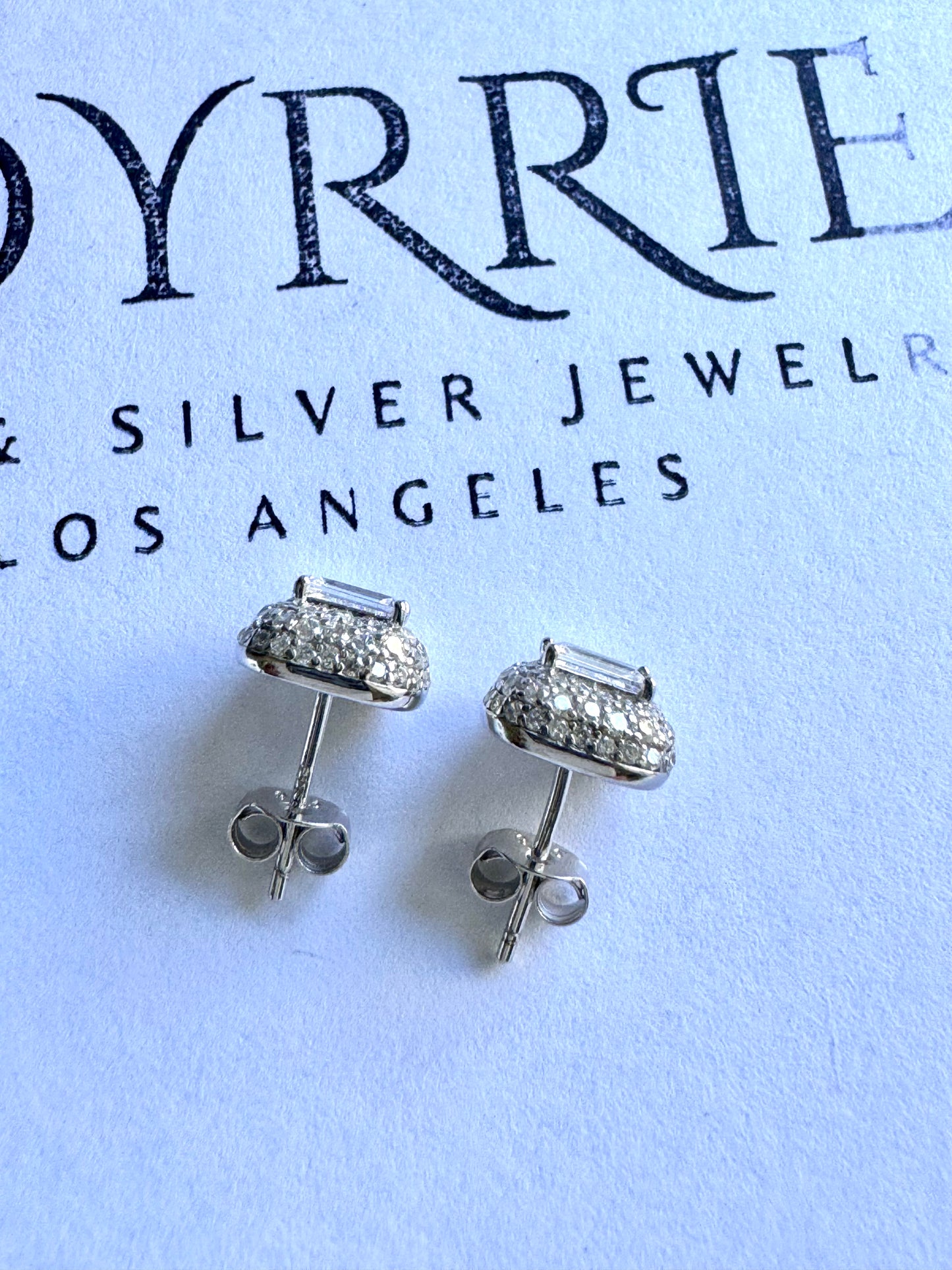 Small Emerald Cut Earrings