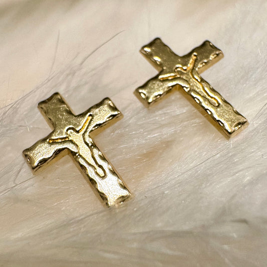 Cross Flat J1 Earrings