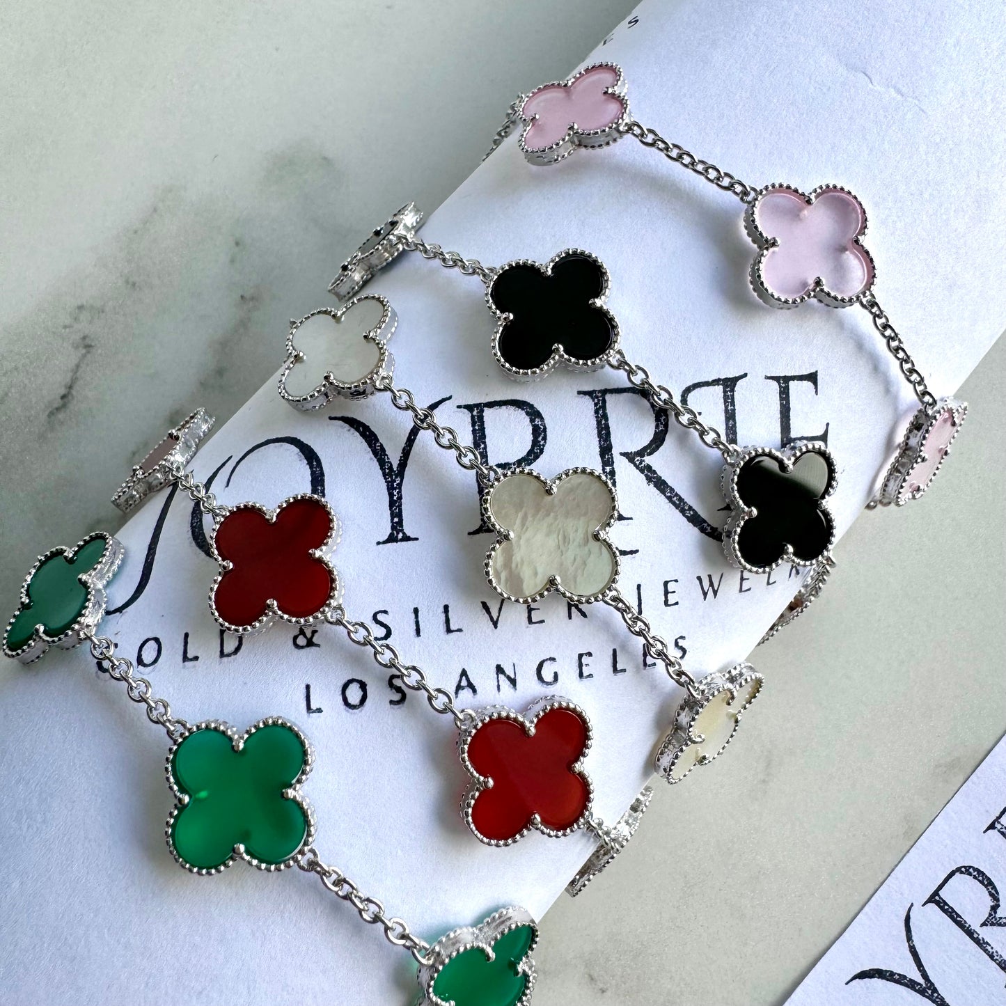 Bracelet Lucky Clover Large 14mm x 7.5”